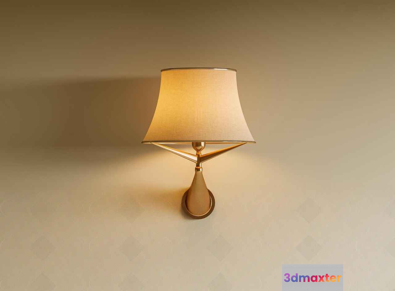 Gold Light Fixture 3D Model - 5264 - CORONA Render