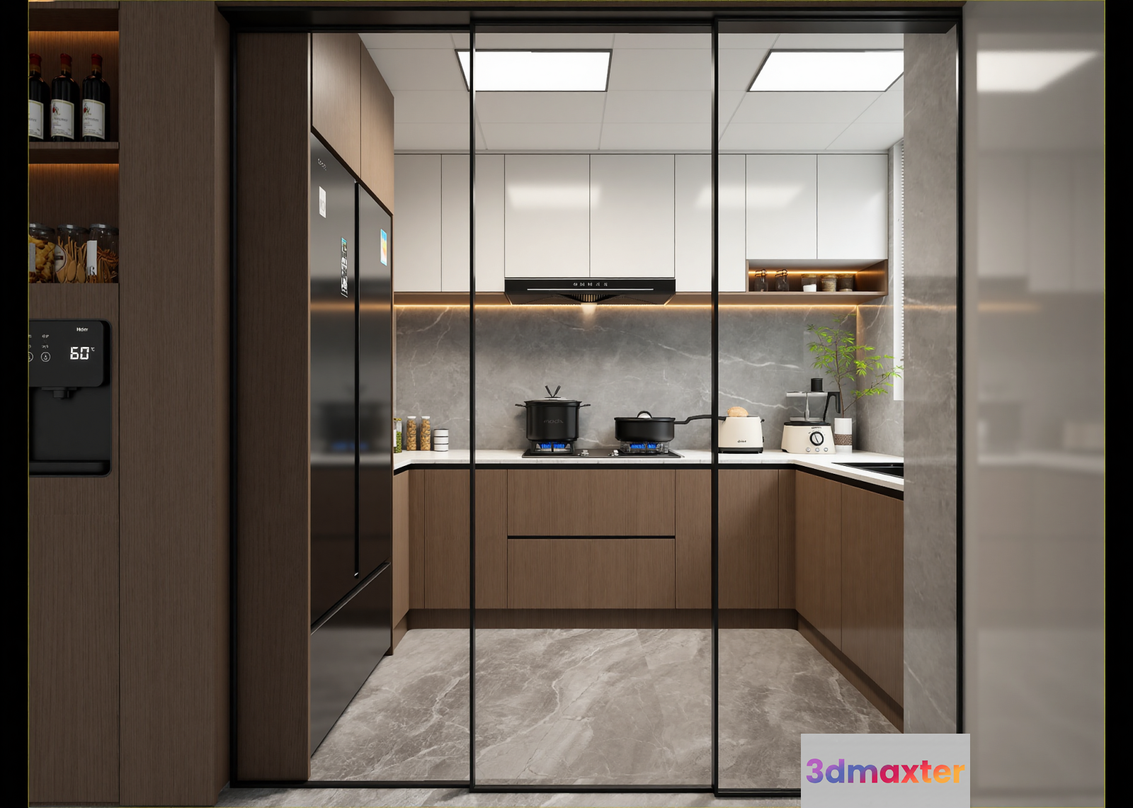 Modern Kitchen Setup 3D Model - 15781 - VRAY Render