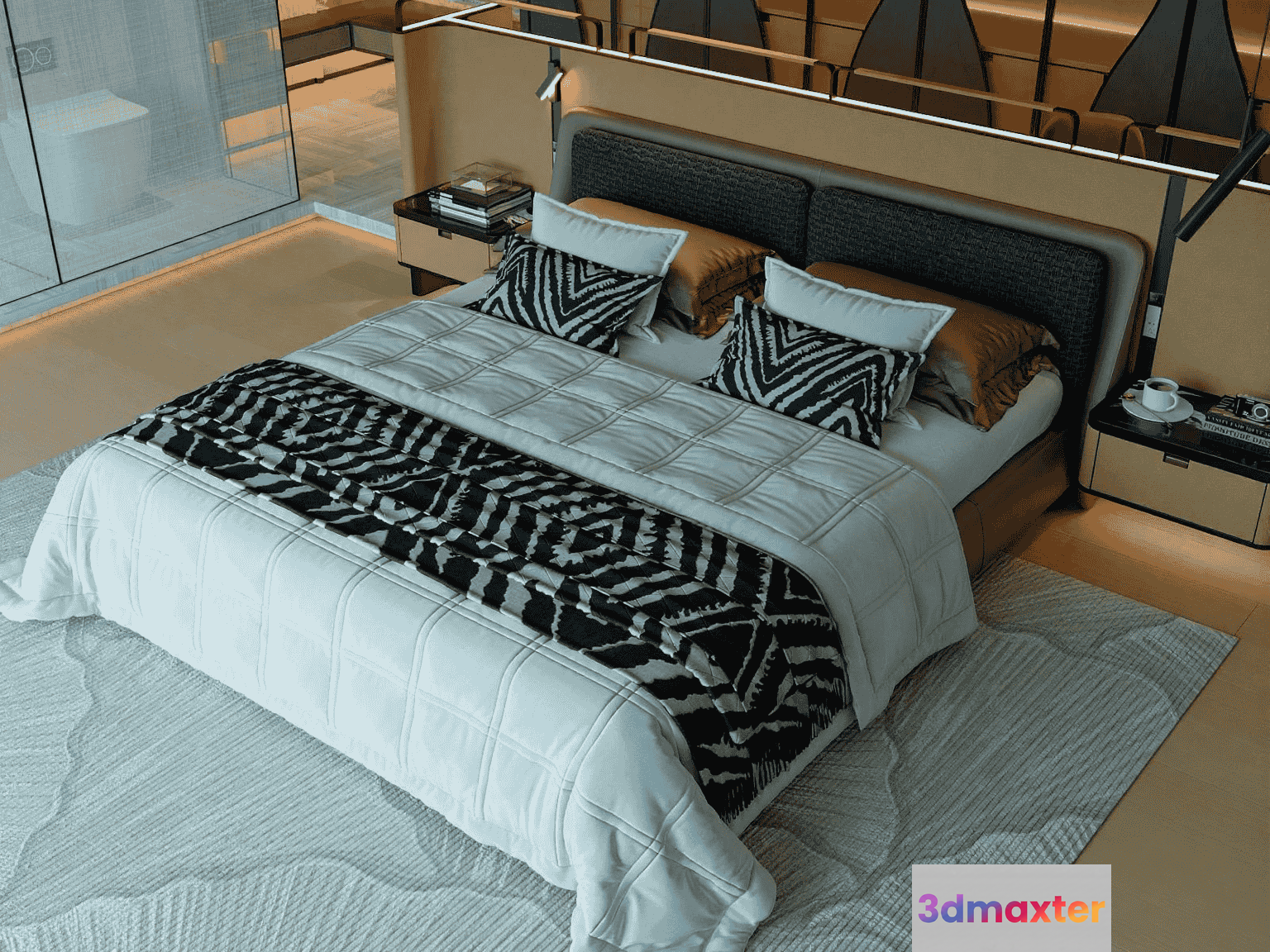 Cozy Bedroom 3D Model - 14762 - VRAY Render