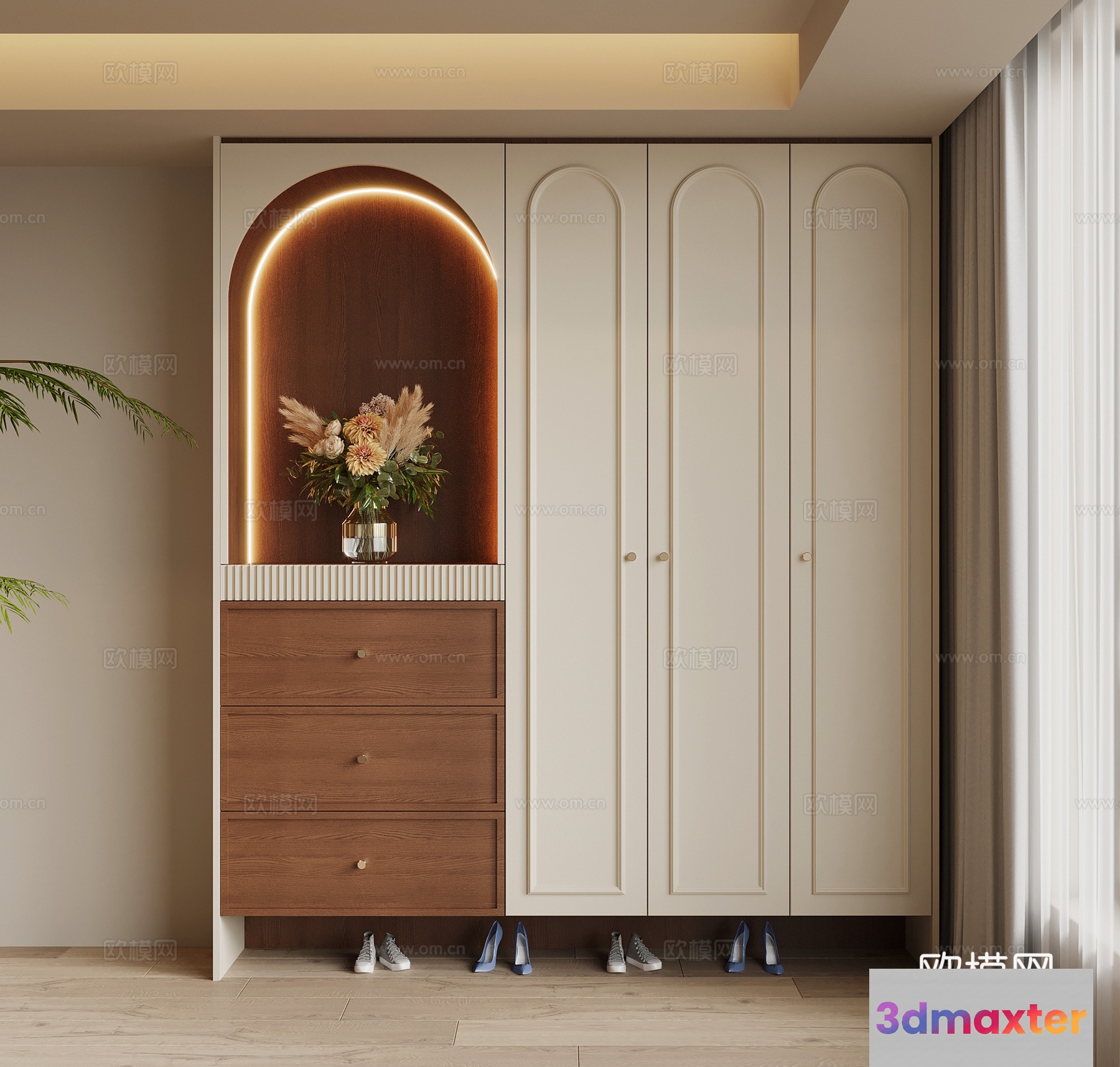 Modern Dresser 3D Model - 21418 - VRAY Render