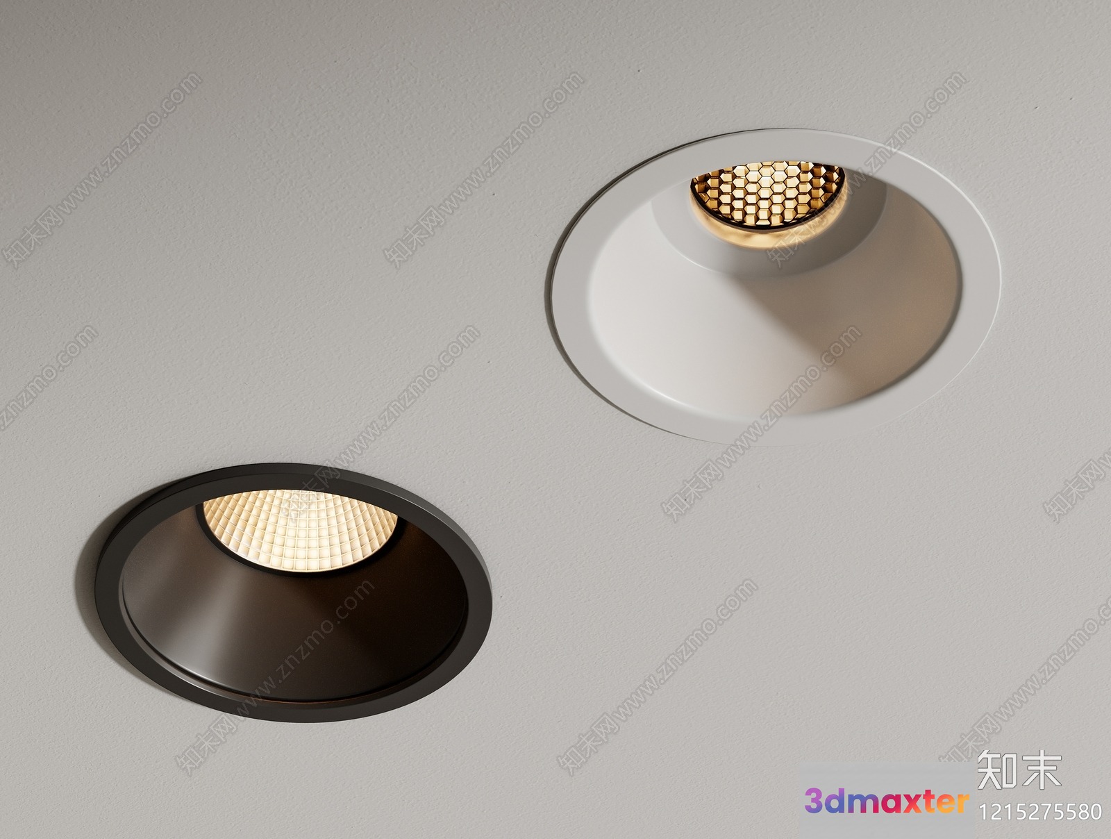 Gold Light Fixture 3D Model - 14845 - VRAY Render