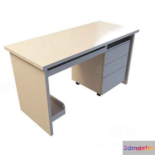 A Desk With A Drawer 3D Model - 6364 - VRAY Render
