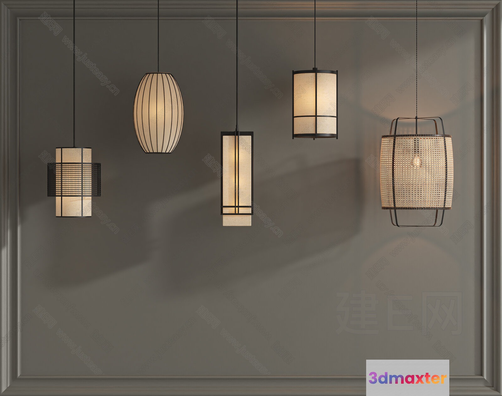 Modern Light Fixtures 3D Model - 11106 - VRAY Render