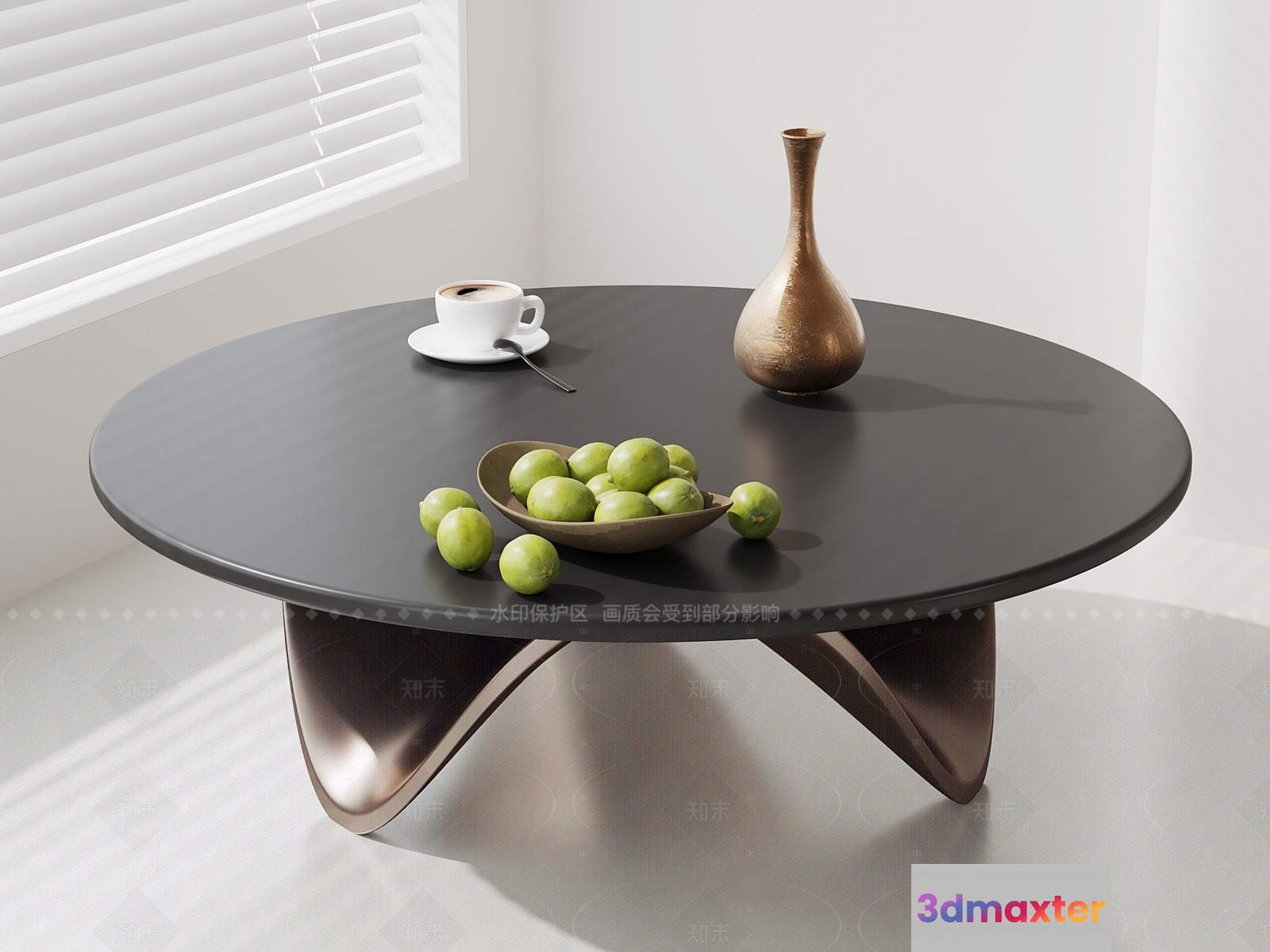 A Minimalist Coffee Table 3D Model - 16241 - VRAY Render