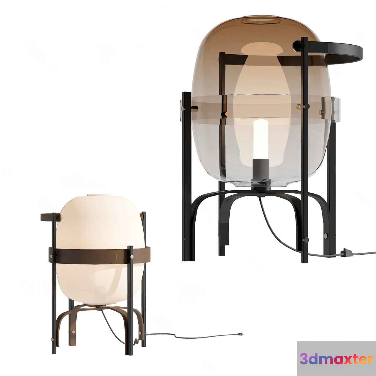 Modern Glass Lamp 3D Model - 17338 - VRAY Render