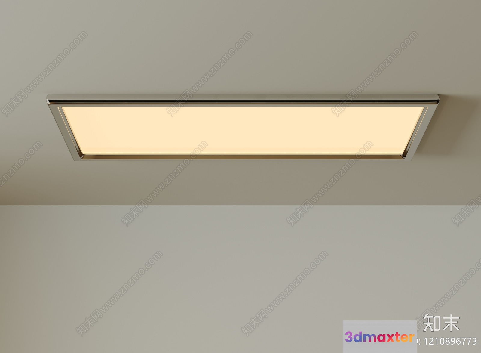 Gold Light Fixture 3D Model - 1692 - VRAY Render