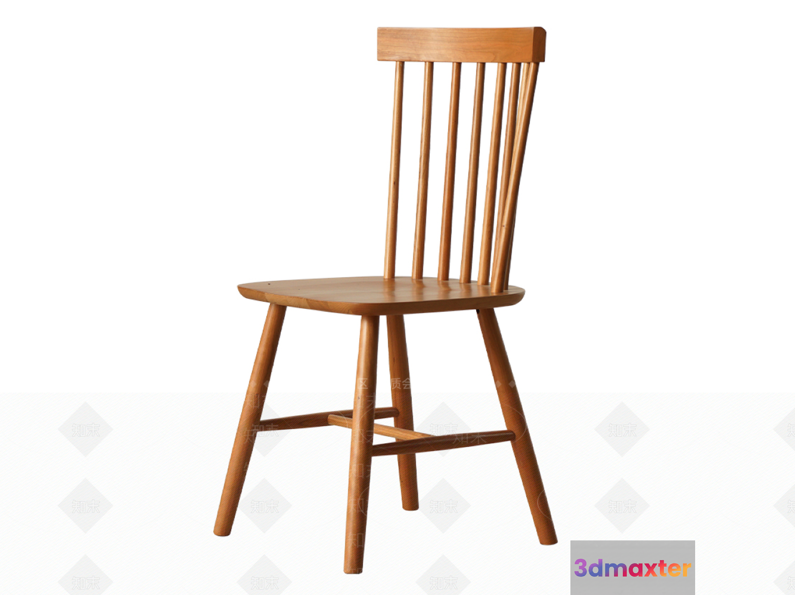 Wooden Dining Chair 3D Model - 18851 - VRAY Render