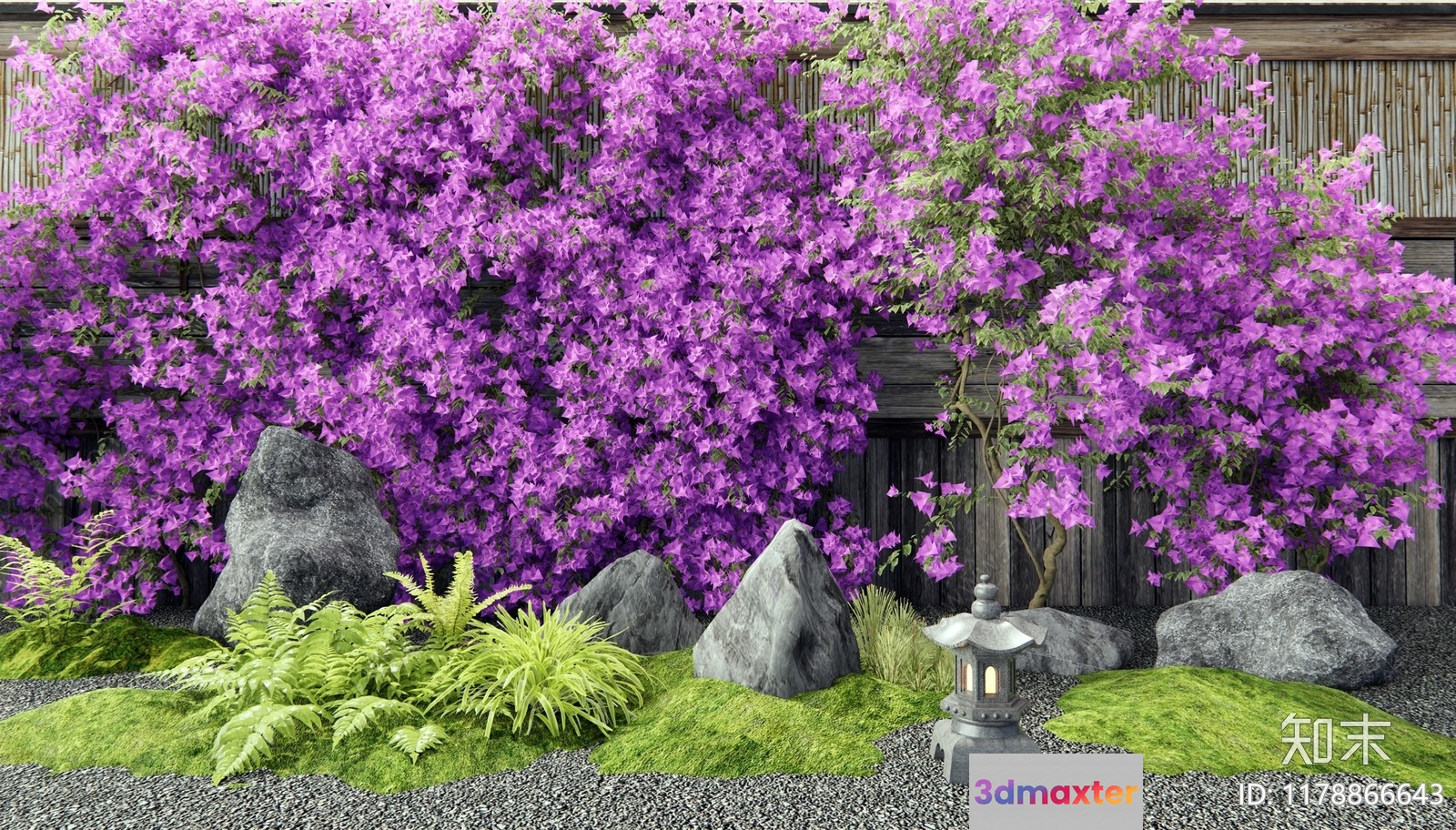 Japanese Garden Scene 3D Model - 23420 - VRAY Render