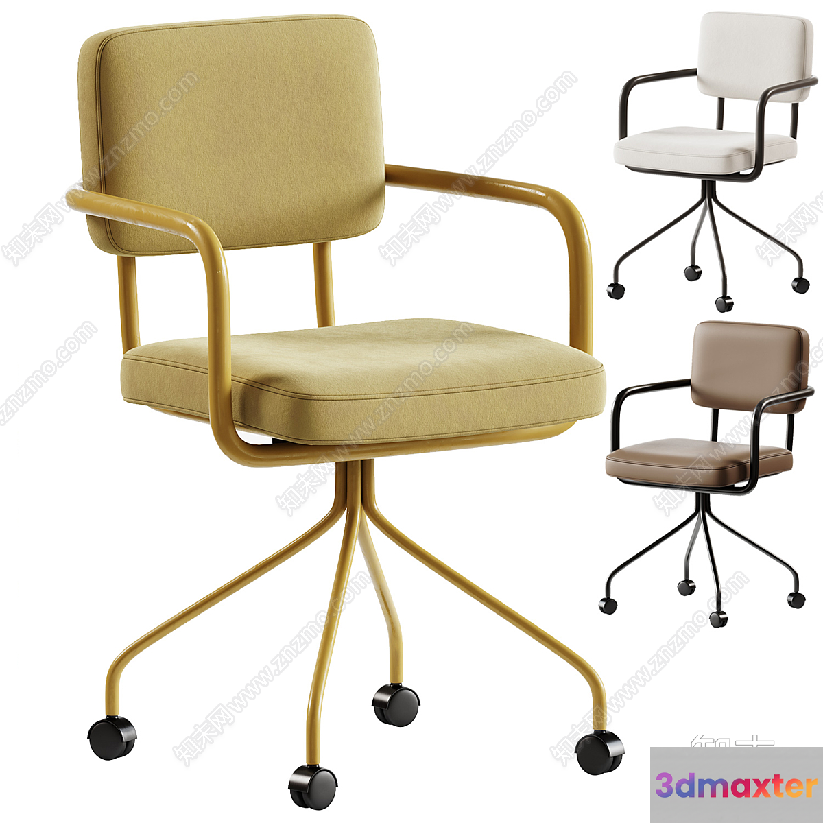 Modern Office Chairs 3D Model - 14278 - VRAY Render