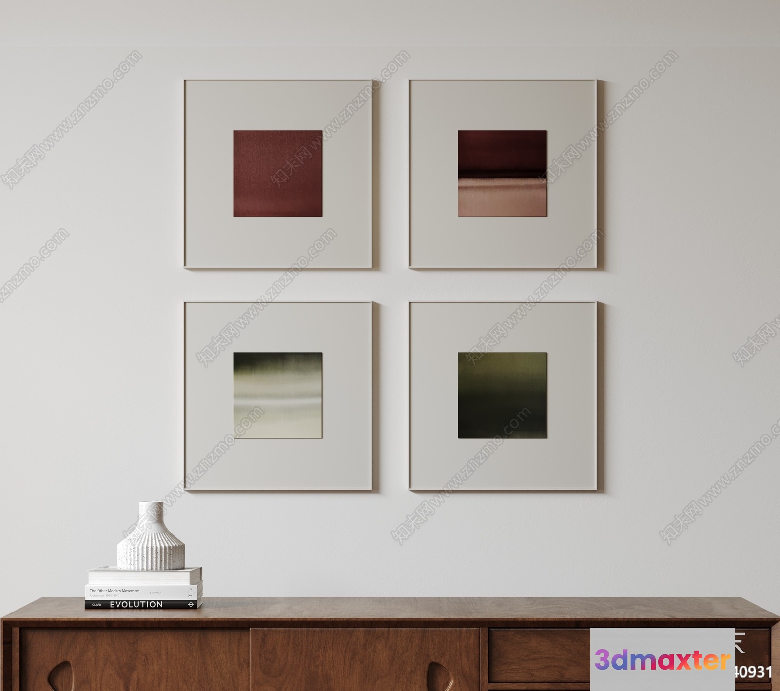 Modern Minimalist Decor 3D Model - 4999 - VRAY Render