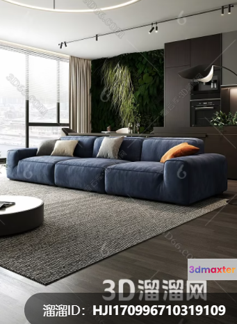 Modern Living Room 3D Model - 10801 - VRAY Render
