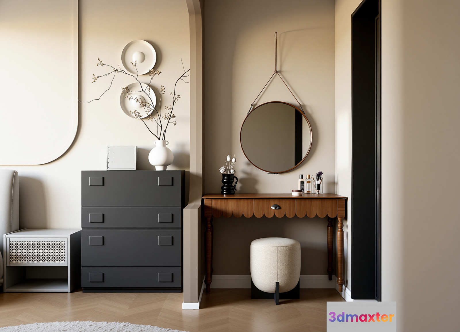 Modern Dresser 3D Model - 10960 - VRAY Render