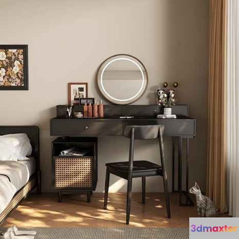 Modern Bedroom Furniture 3D Model - 10277 - VRAY Render