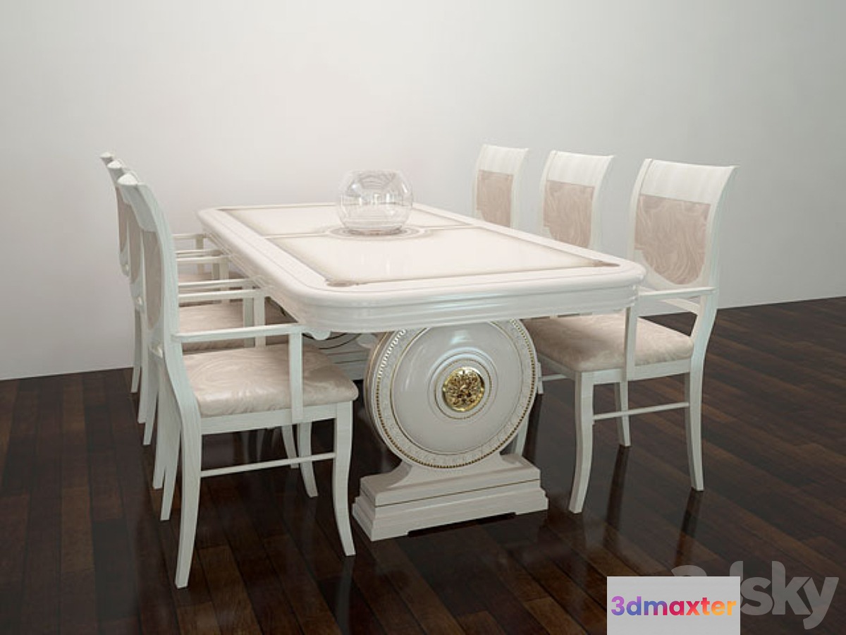Table Epoque + chairs