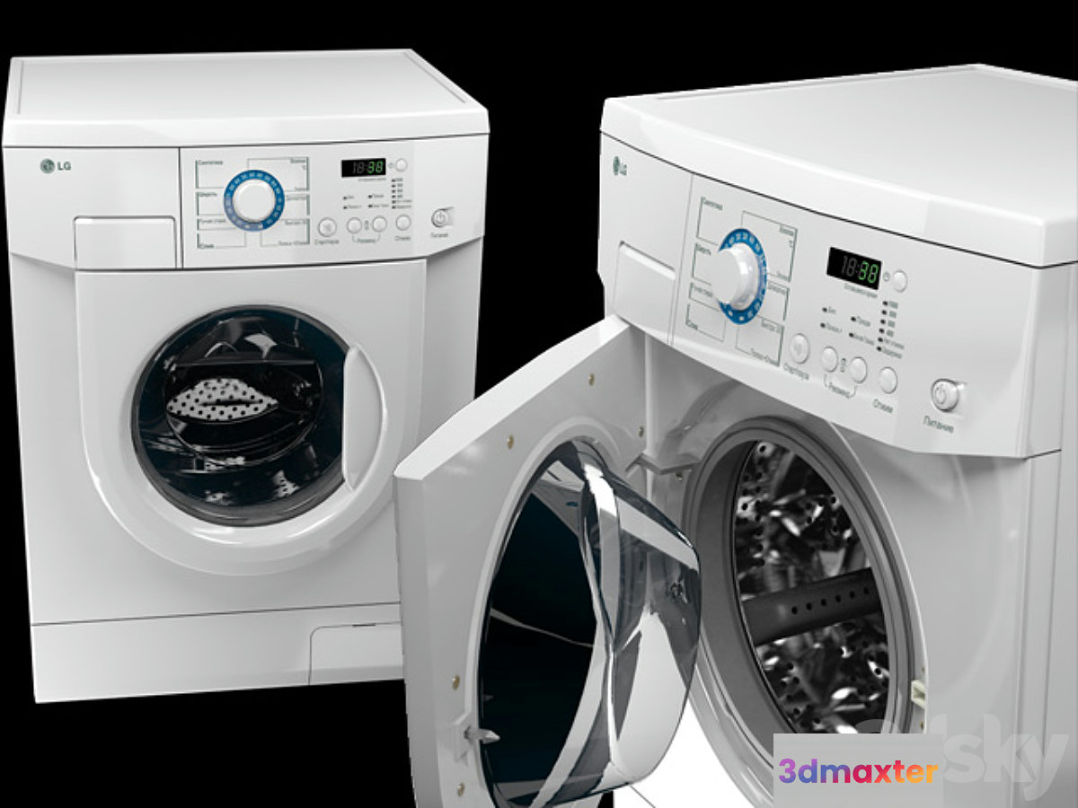 LG WD-10180N washing machine 3D Max