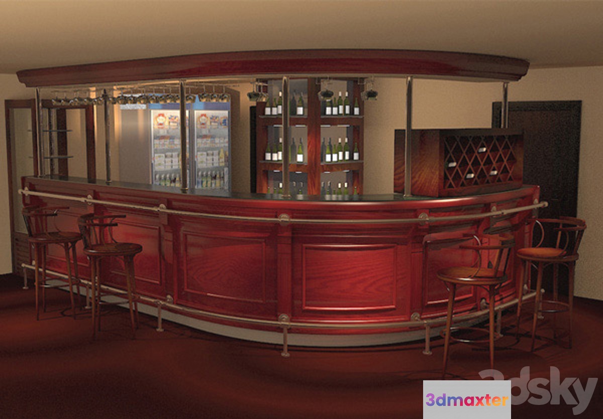 bar rack wine rack confectionery showcase.