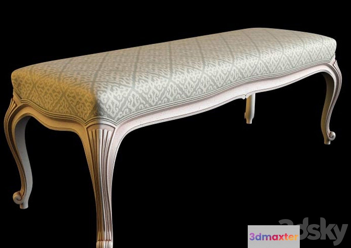 profi bench Louis XVI - No.2 3D Max