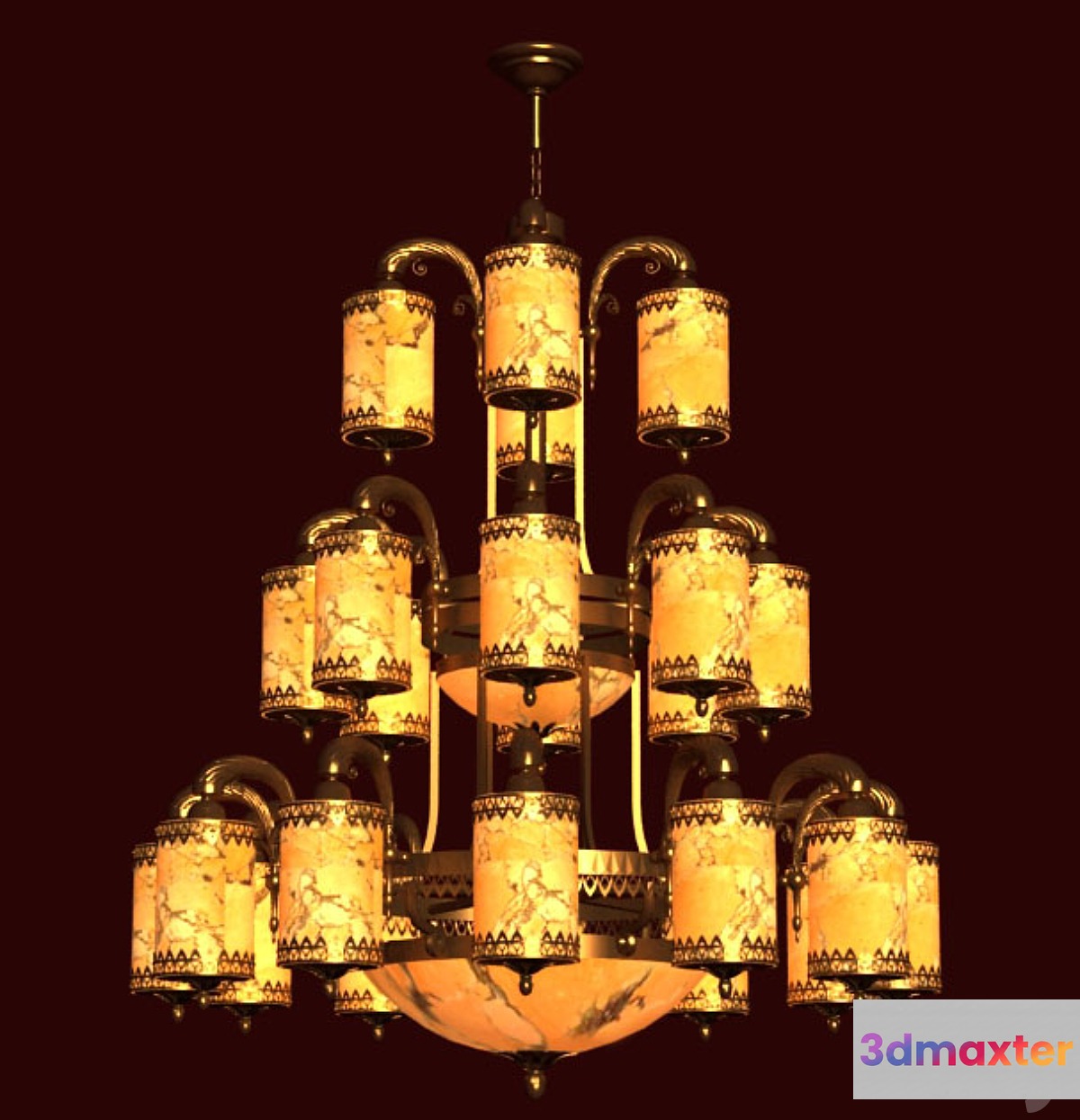 chandelier made of Onyx
