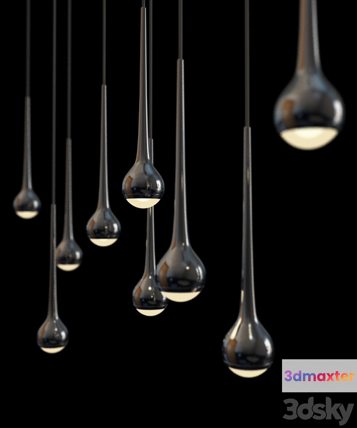 Lamp Falling water