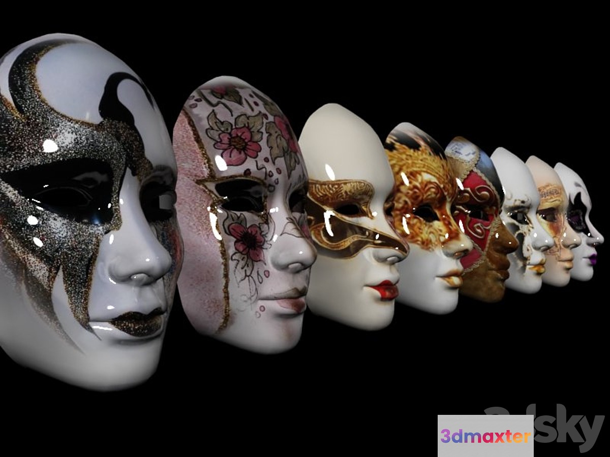 Set Venetian masks