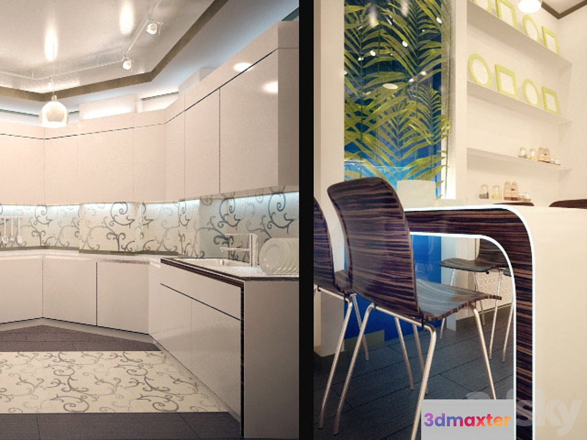 Italian cuisine 3D Max
