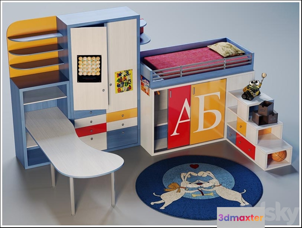 Set of furniture.