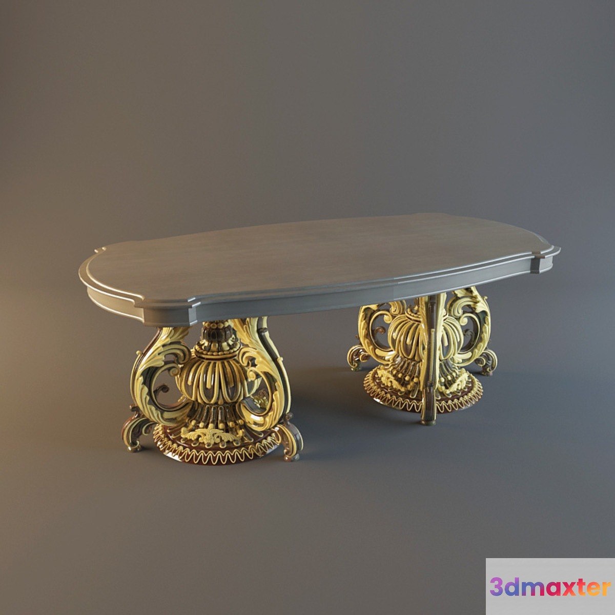 Table in Baroque style 3D Max