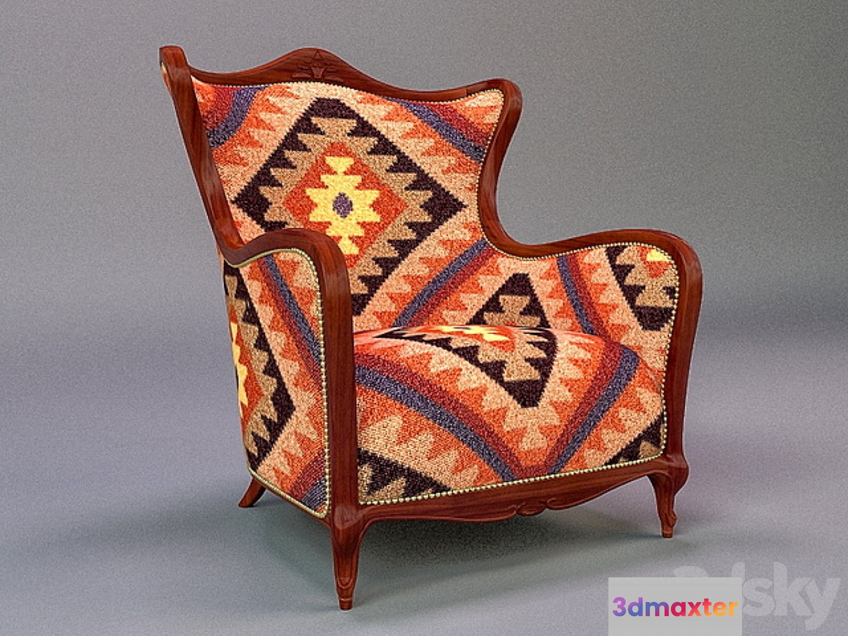 Armchair-kilim 3D Max
