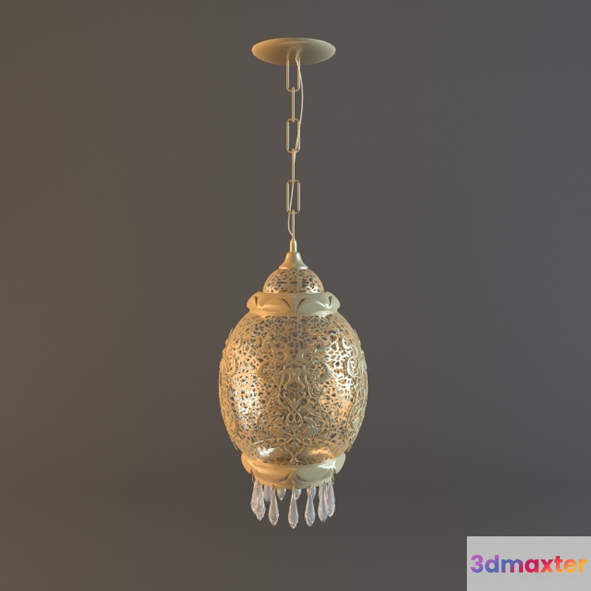 Chandelier in Oriental style 3D Max