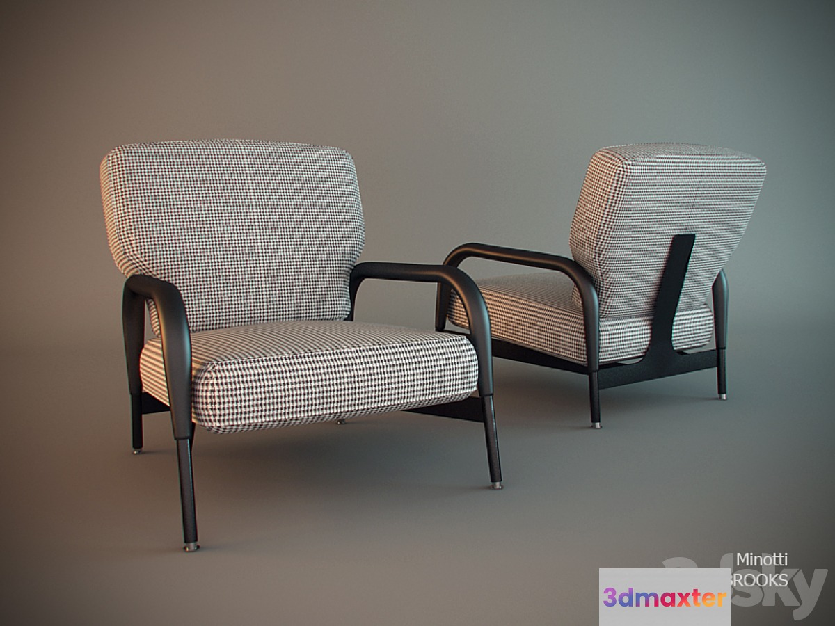 armchair Brooks 3D Max