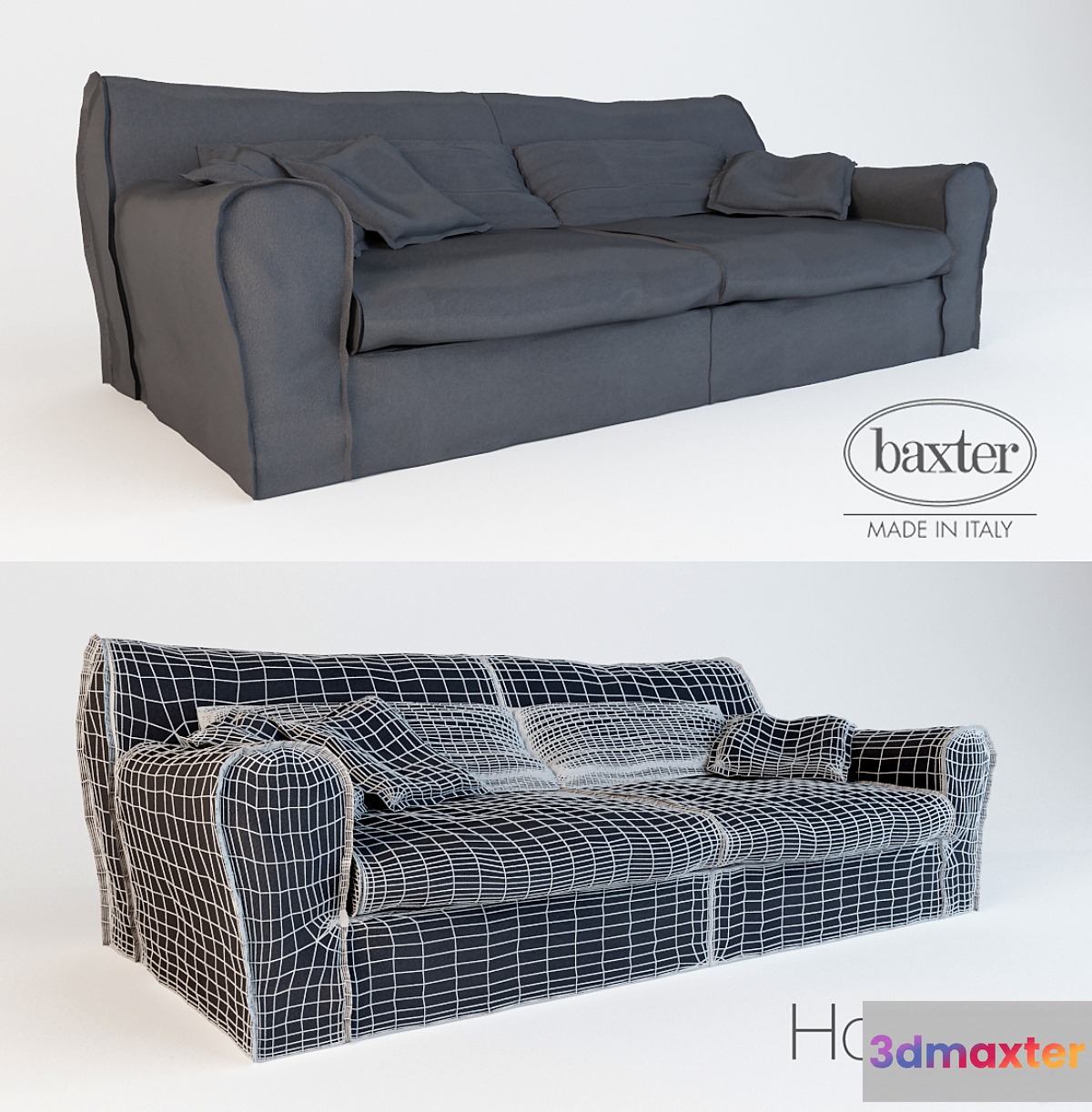 Baxter Sofa 3D Max