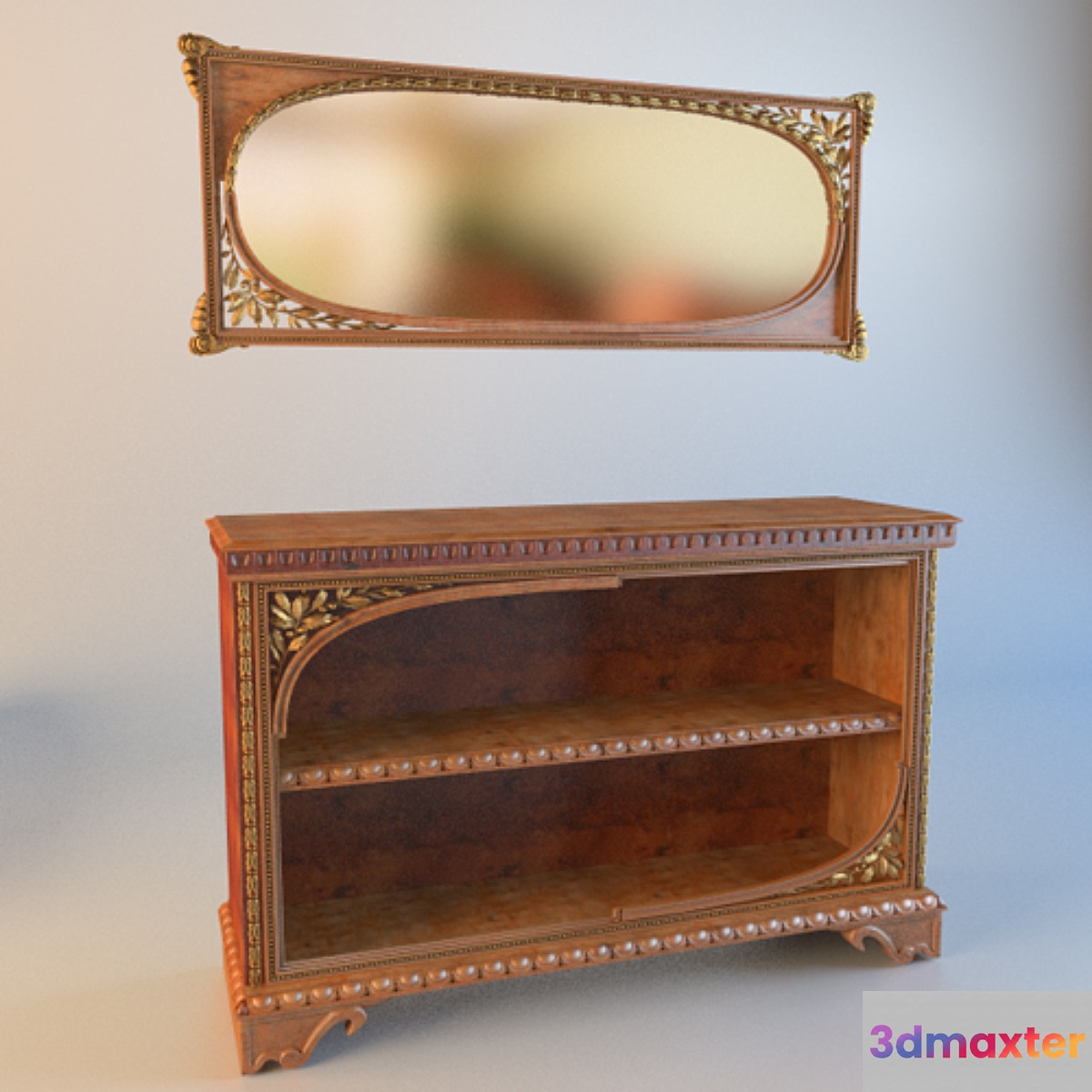 Drawers with mirror