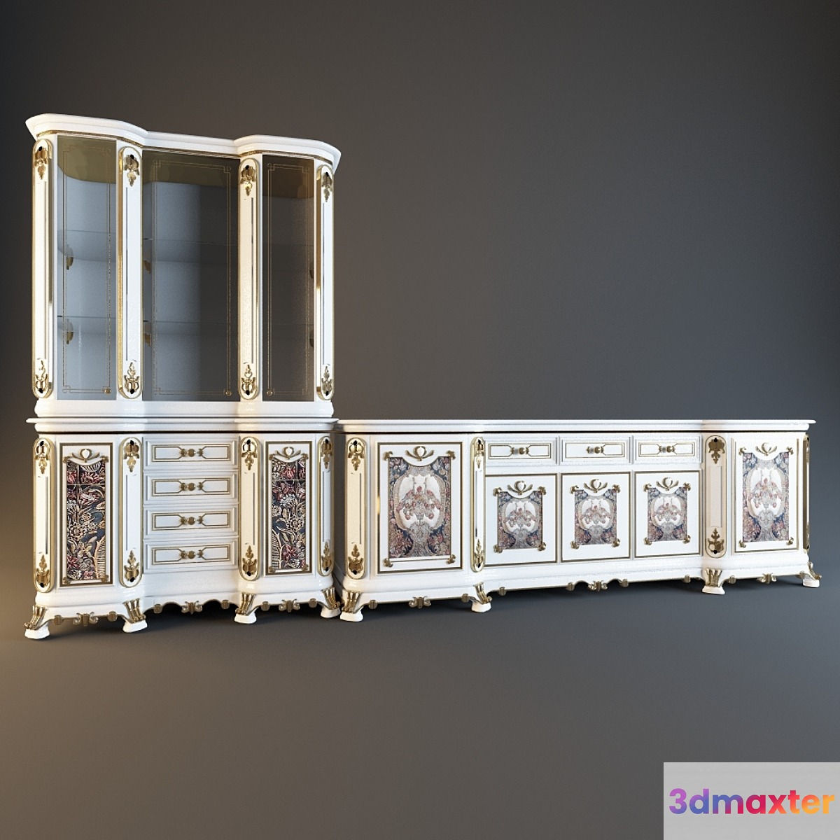 chest of drawers and wardrobe Sillik