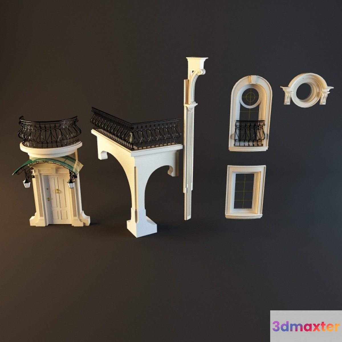 Art Nouveau facade elements