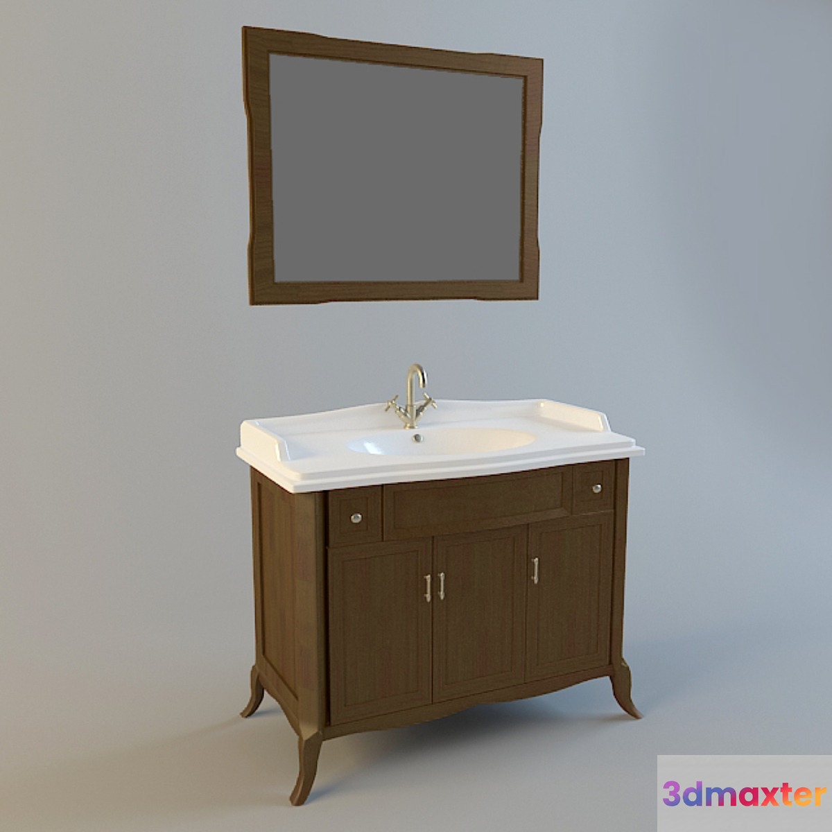 Washbasin with mirror
