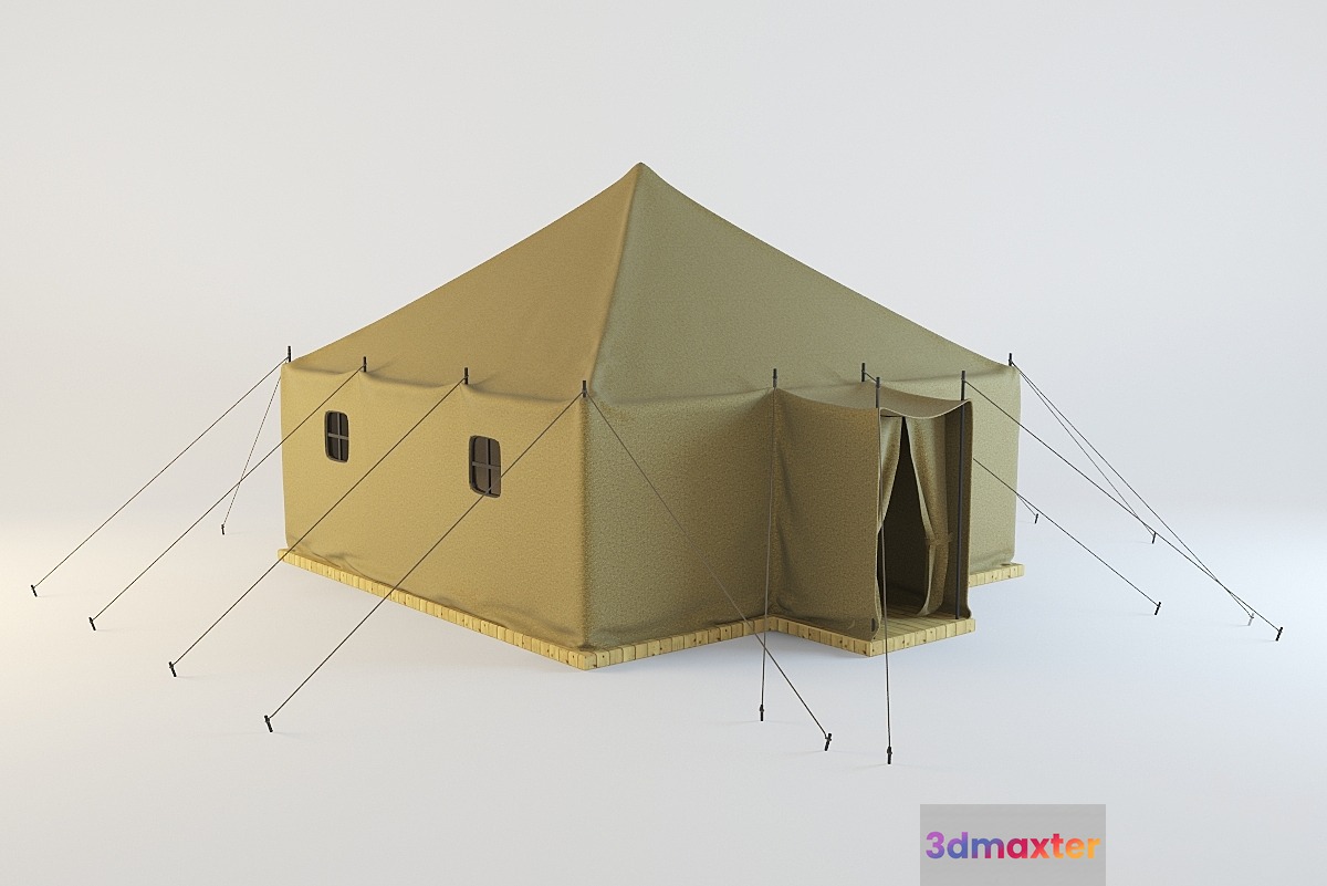 Military tent 3D Max