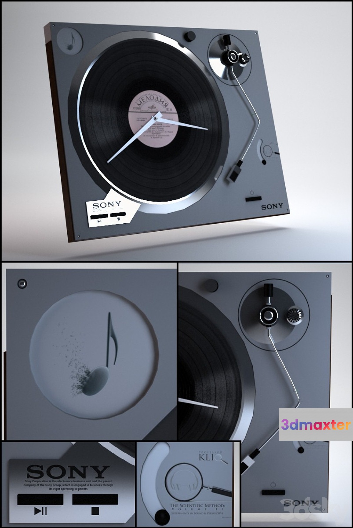 Turntable clock.