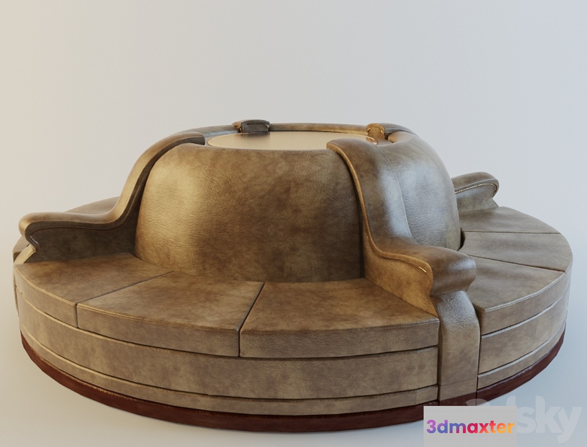 Sofa round 3D Max