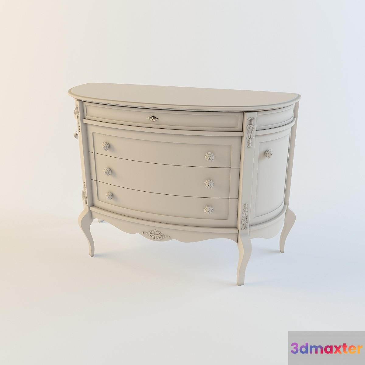 Chest Giusti Portos Mezzaluna 3D Max