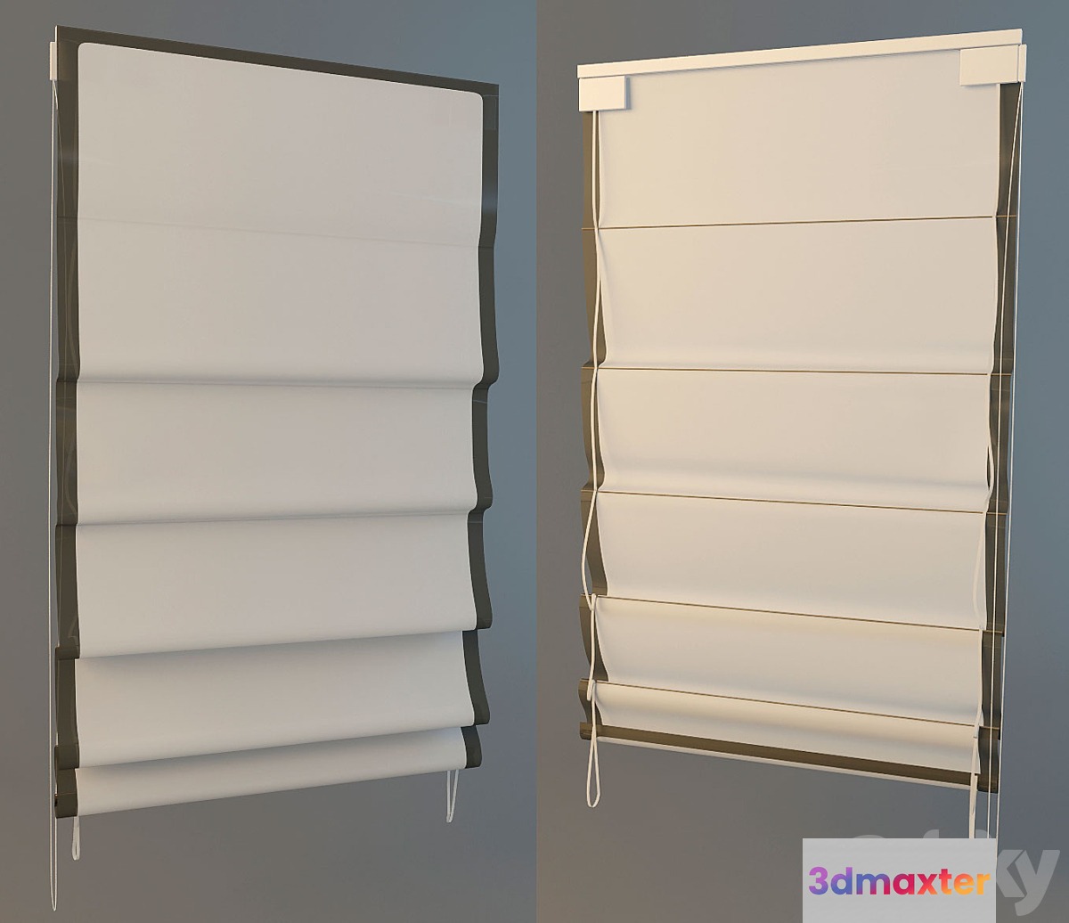 Roman blind 3D Max