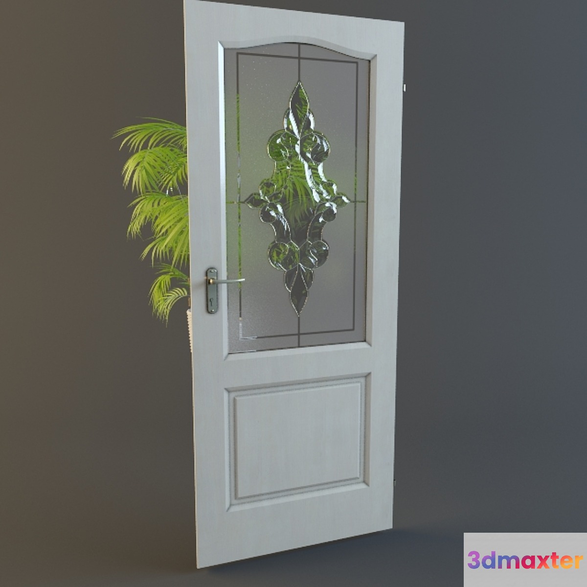 Door with vitra?em 1 3D Max
