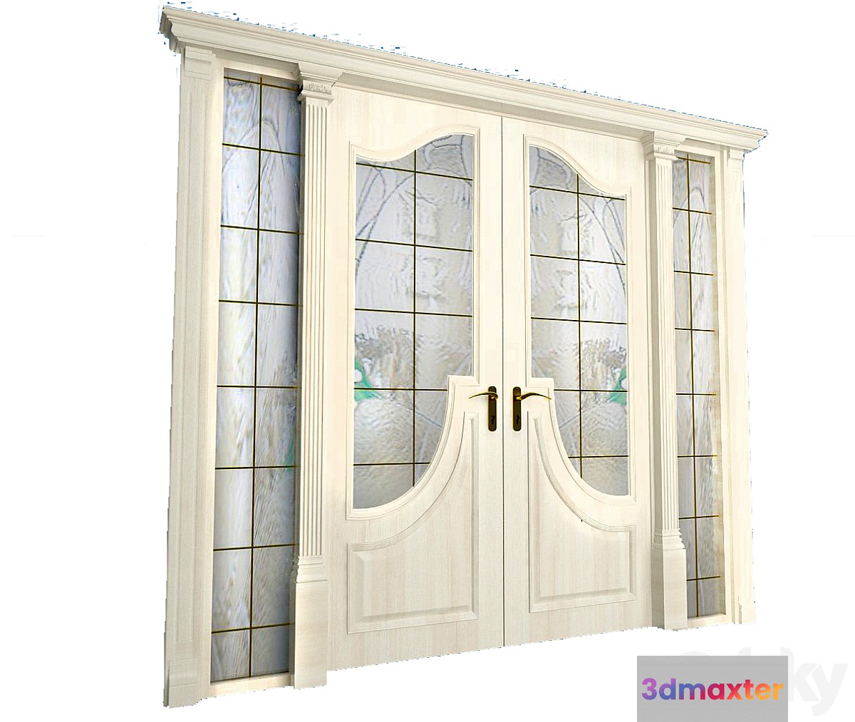 Double doors me?konatnye 3D Max