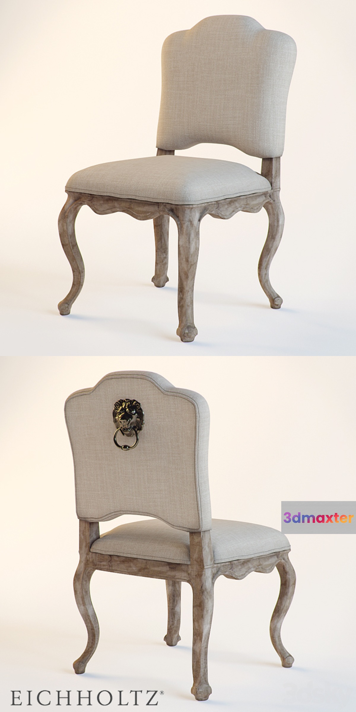 Eichholtz Devonshire With Lion Off White Linen 3D Max