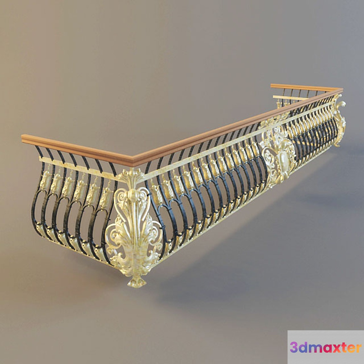 forged balcony 3D Max