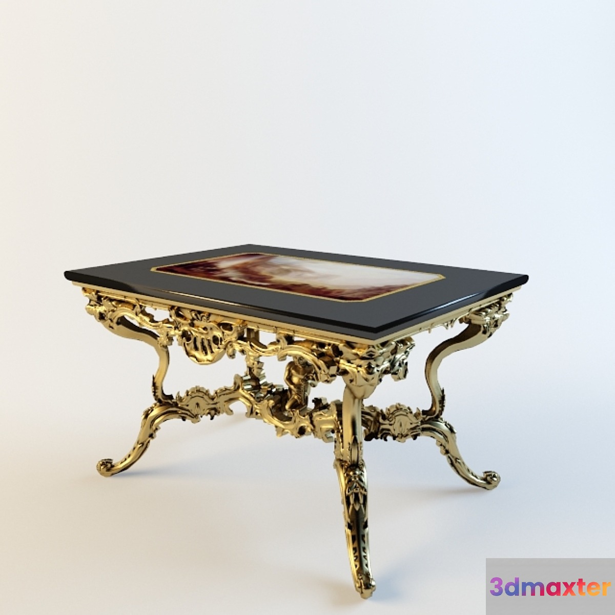 Antique table 3D Max