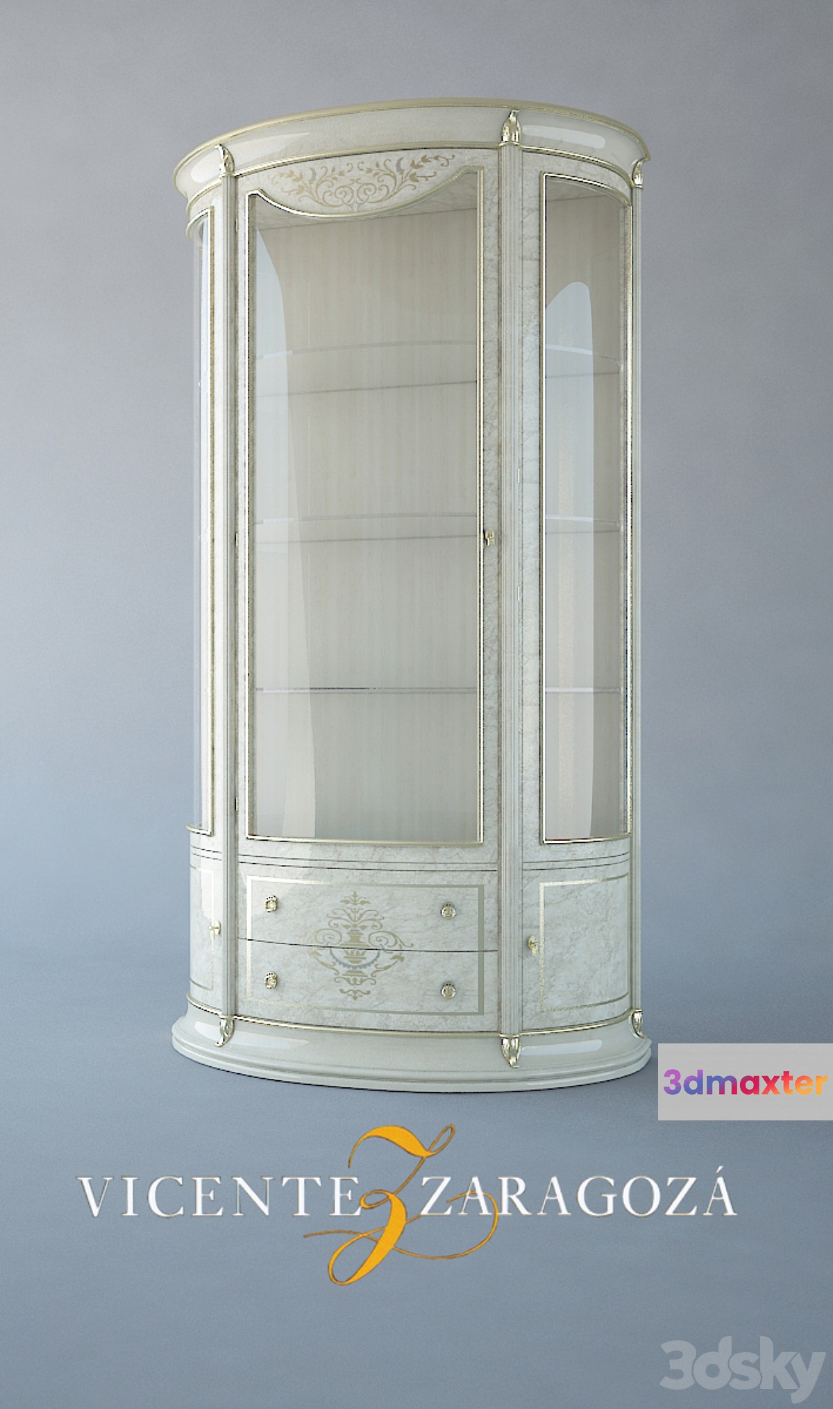 Vicente Zaragoza_California_1 door cabinet 3D Max