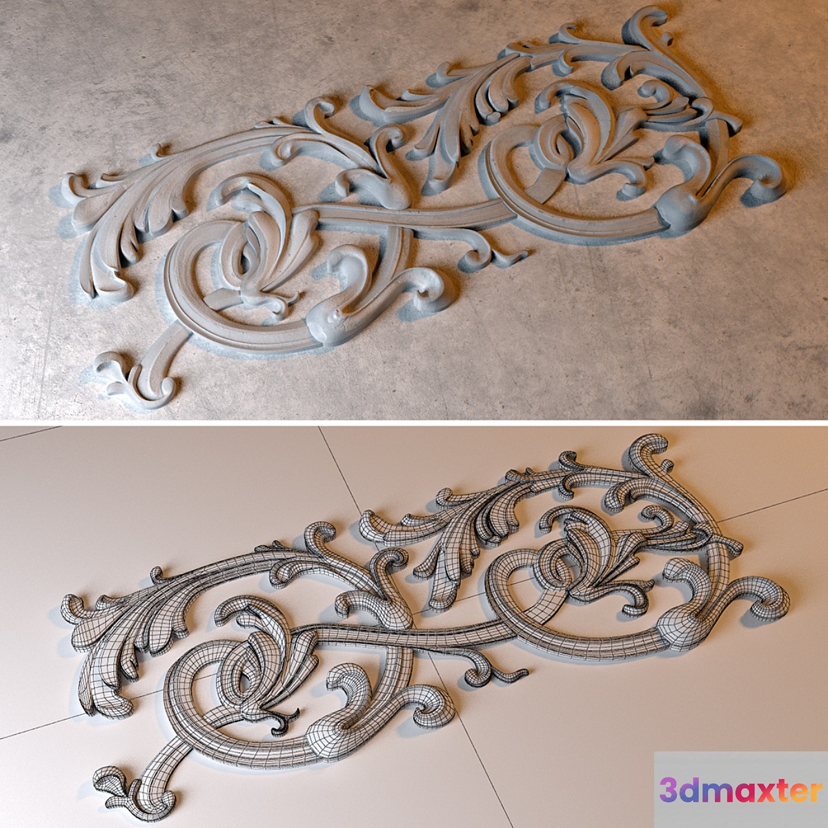 Stucco decor 3D Max