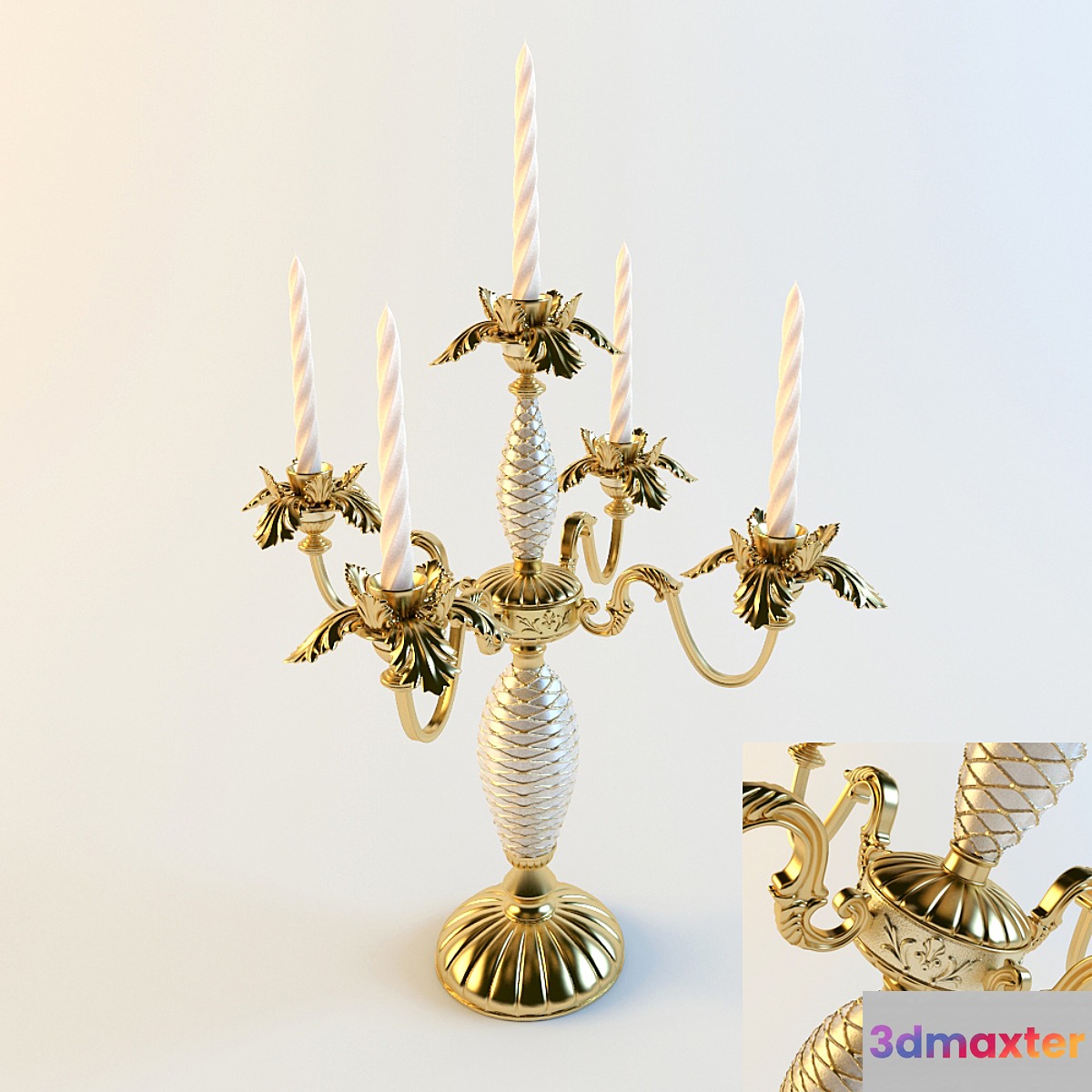 Candelabrum 3D Max