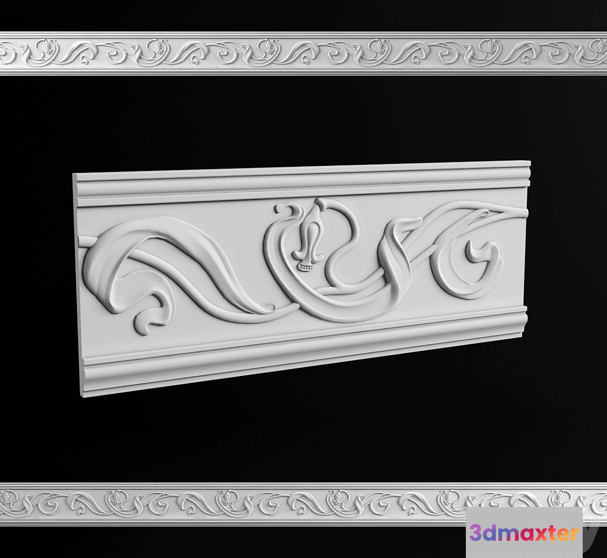 Molding in the style of Art Deco (seamless) - No.2 3D Max