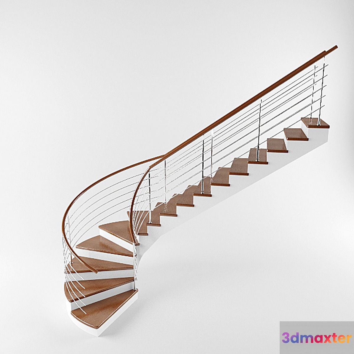 Staircase with rounding